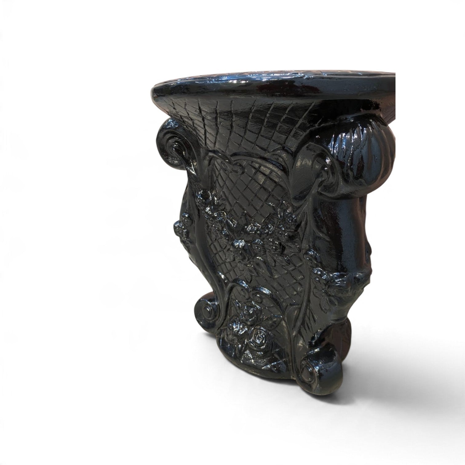 Ornate Pedestal Accent Table