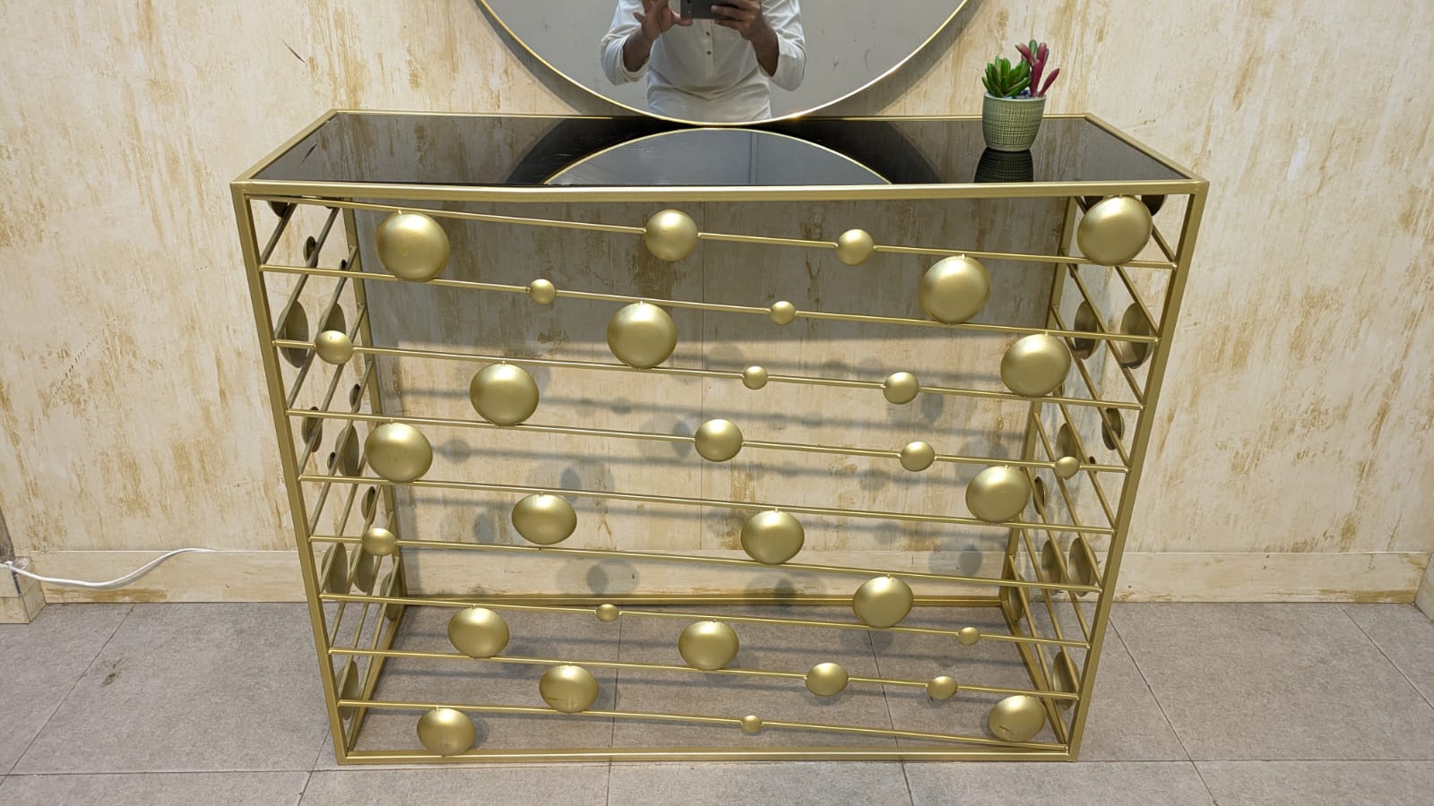 Console with Brand New Wall Mounted Mirror