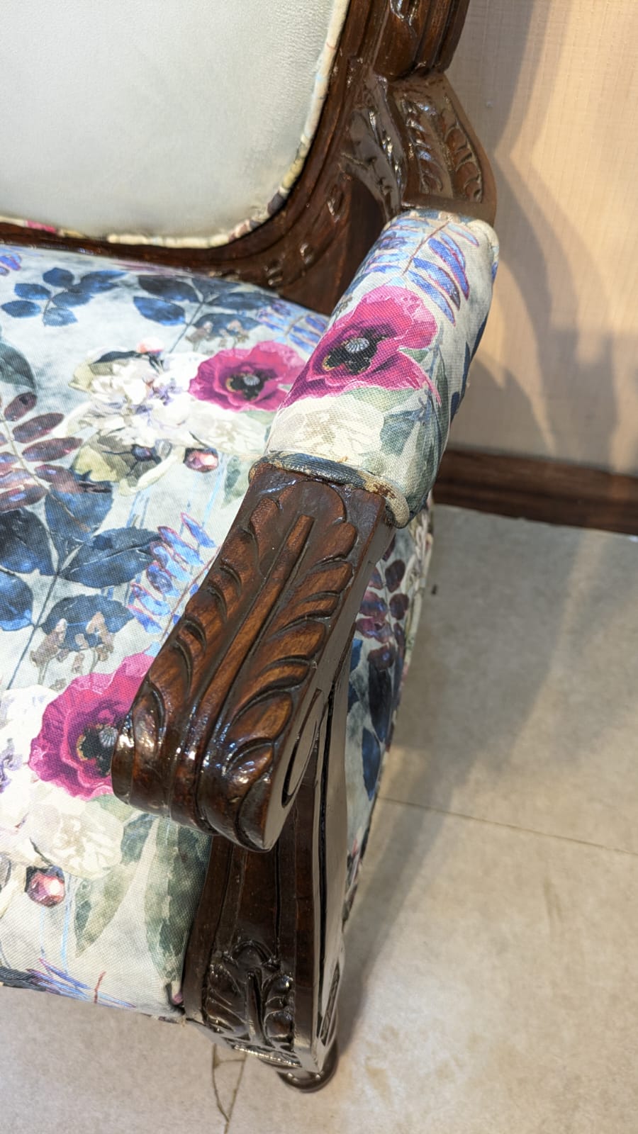 Solid Sheesham Wood 4 Seater Sofa Set