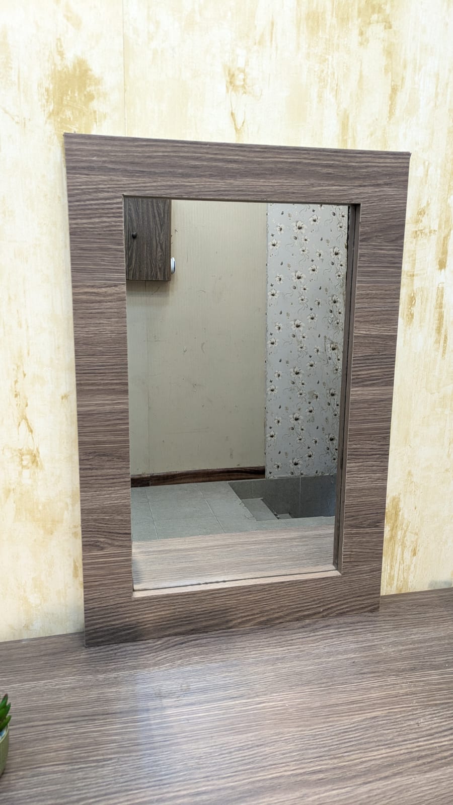 Console With Wall Mounted Mirror