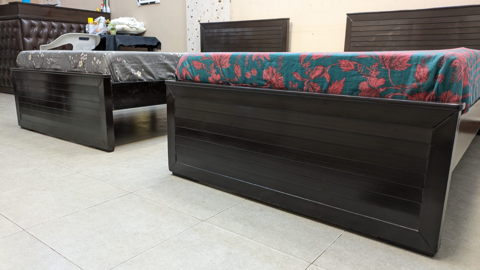 Pair of Single Beds with Dura Comfort Foam Mattresses