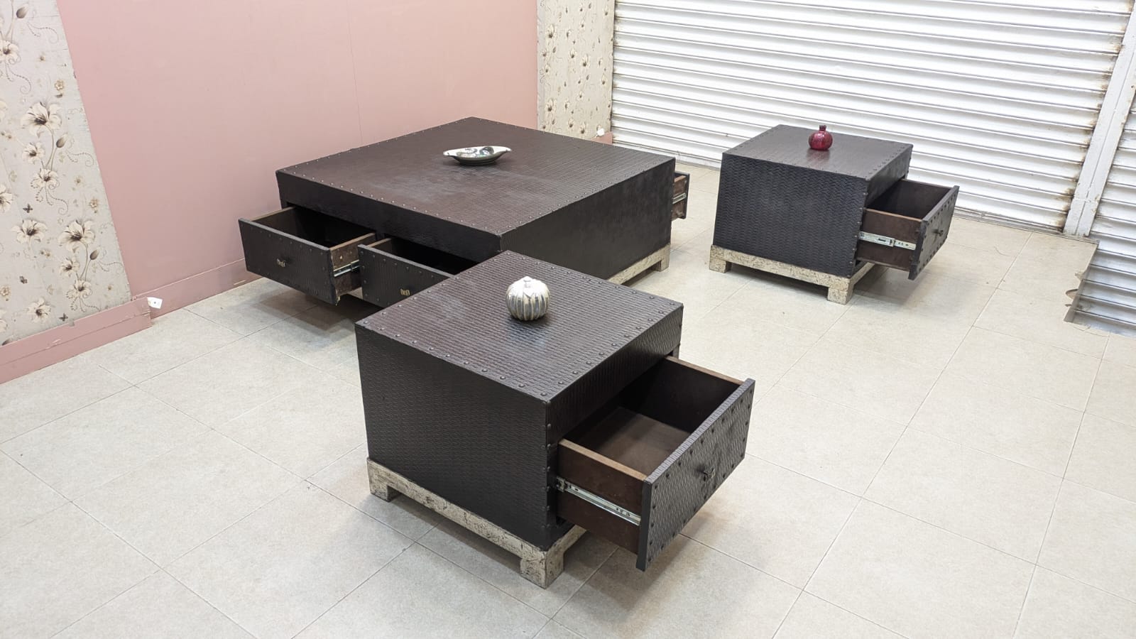 Center Table Side Table Set