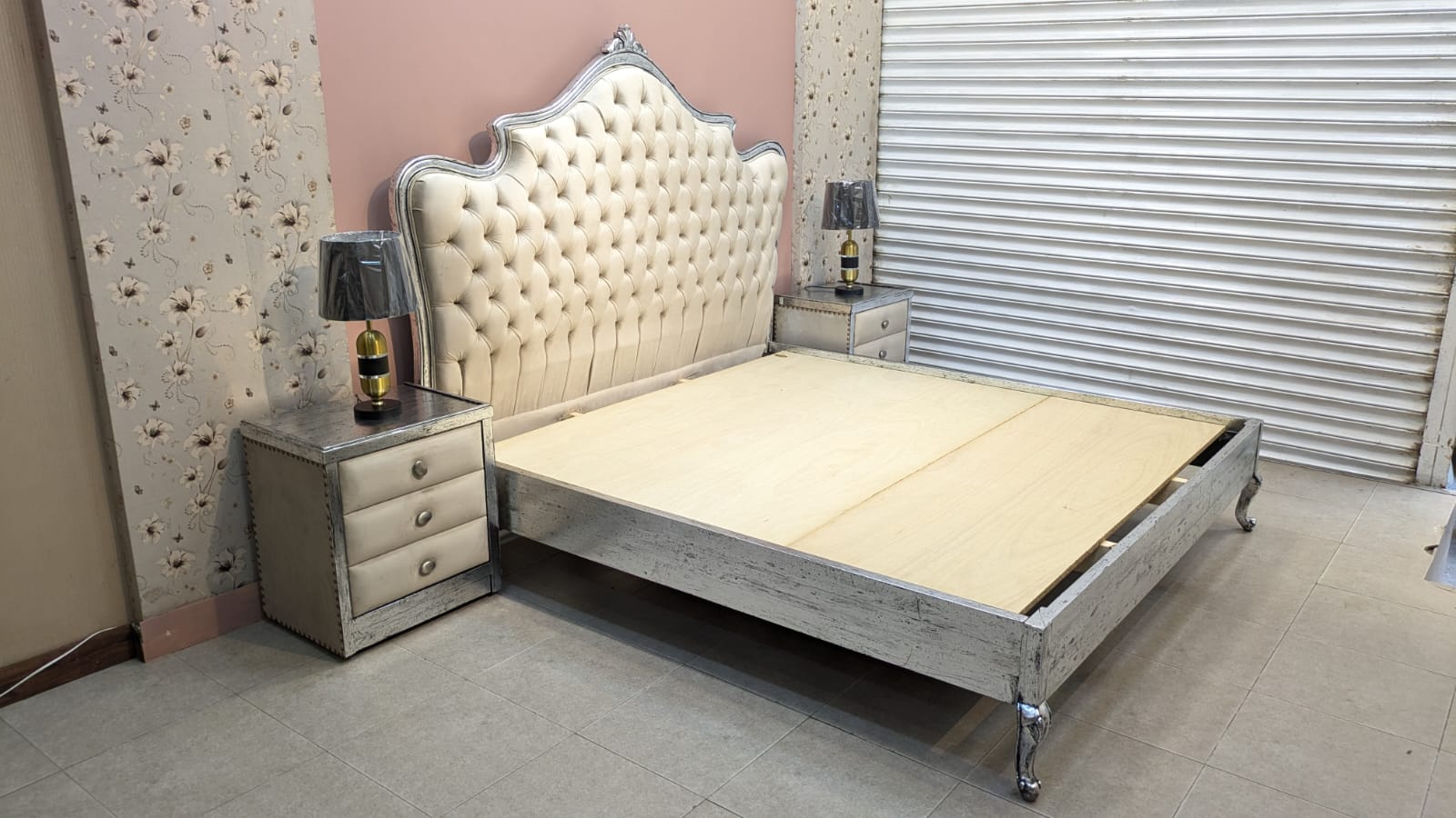 Brand New King Size Bed With 2 Side Table