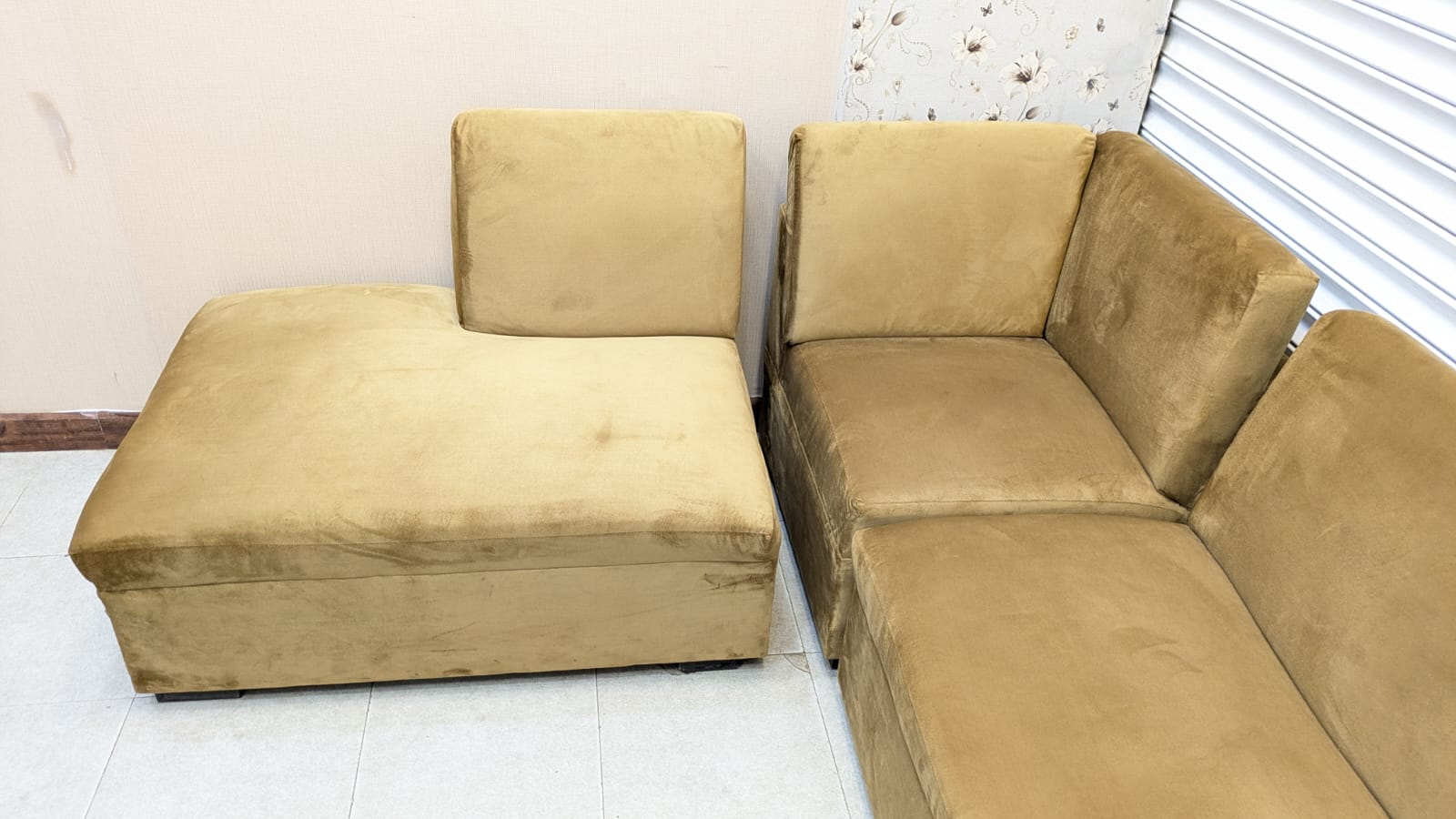 Comfortable 6 Seater L Shape Sofa Set