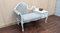 Solid Sheesham Wood Telephone Seattee