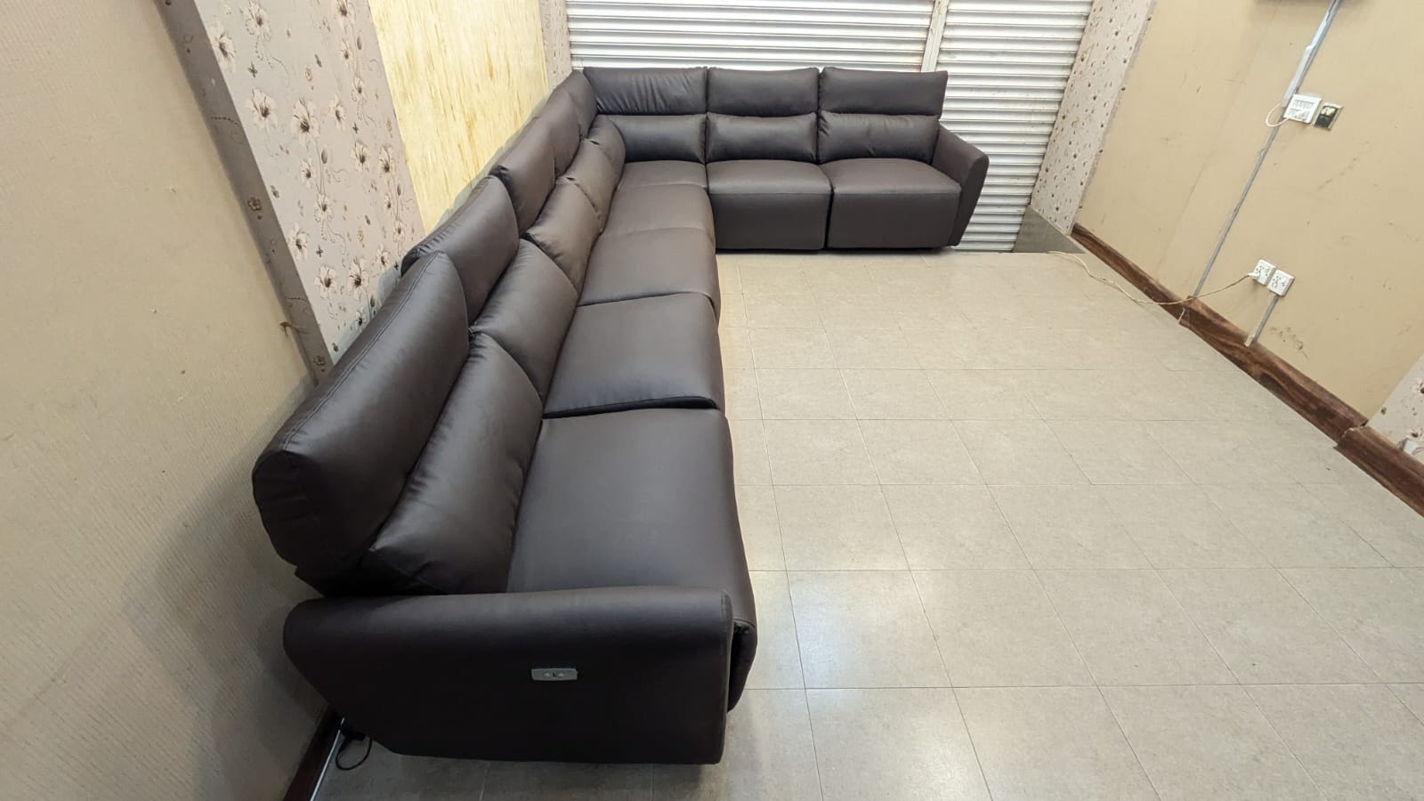 Imported 7 Seater Sectional Sofa Set with Power Reclining Seats