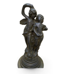BRAND NEW  DECORATIVE PEDESTAL WITH FIGURINE