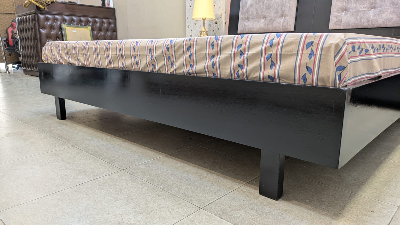 Habitt King Size Bed With 2 Side Tables