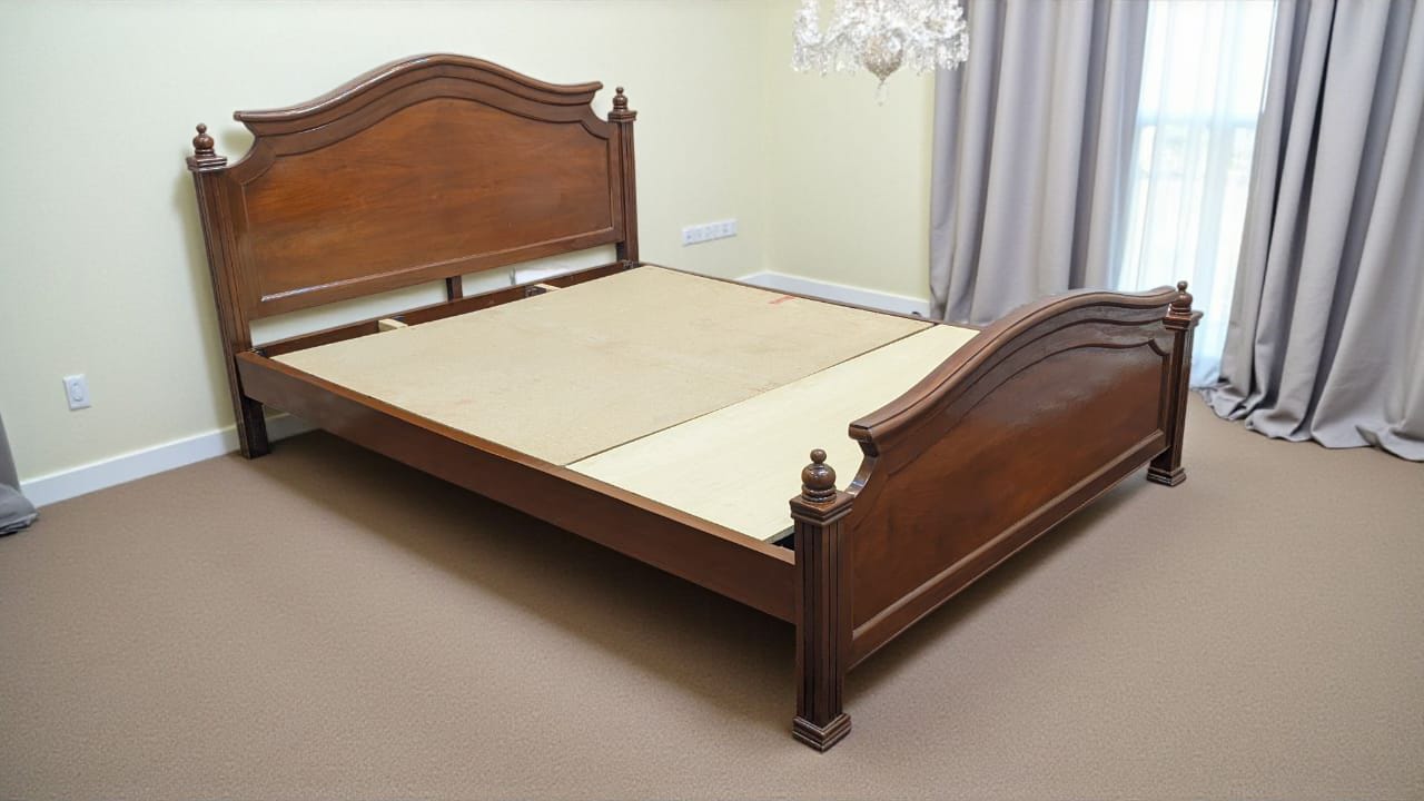 Sheesham Wood Queen Size Bed
