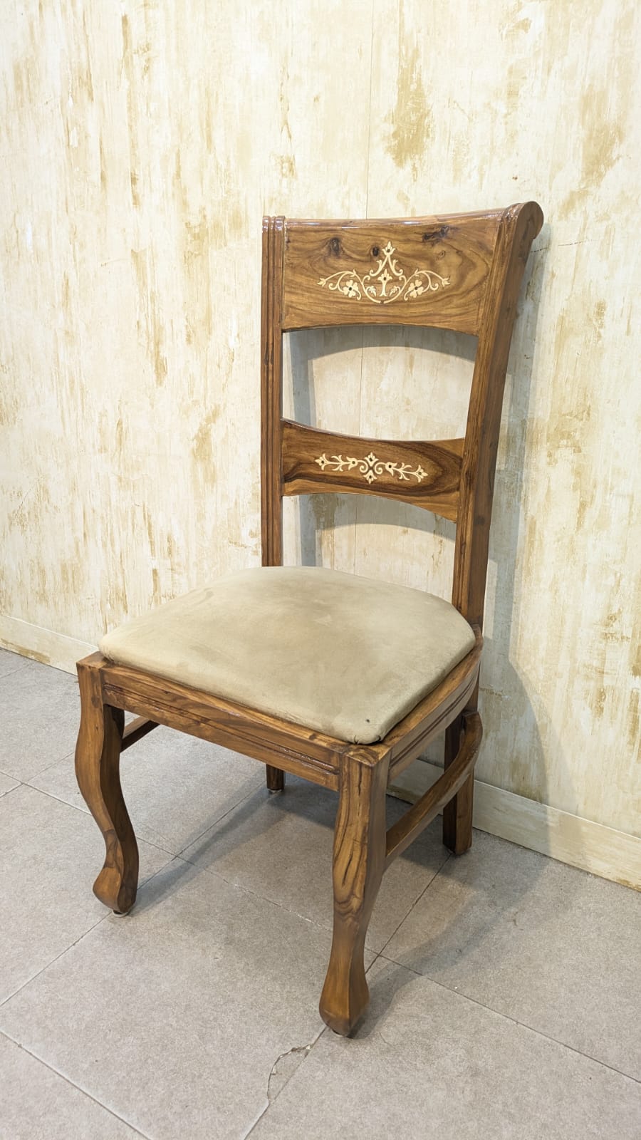 Solid Sheesham Wood 6 Seater Dining Table