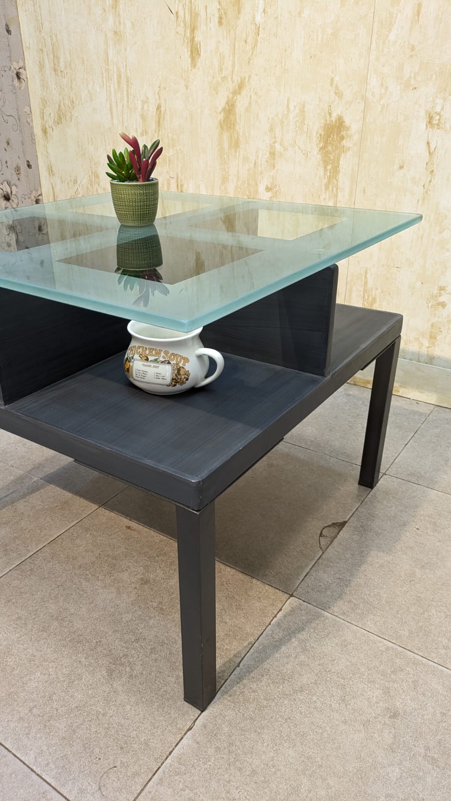 Center Table with 2 Side Tables