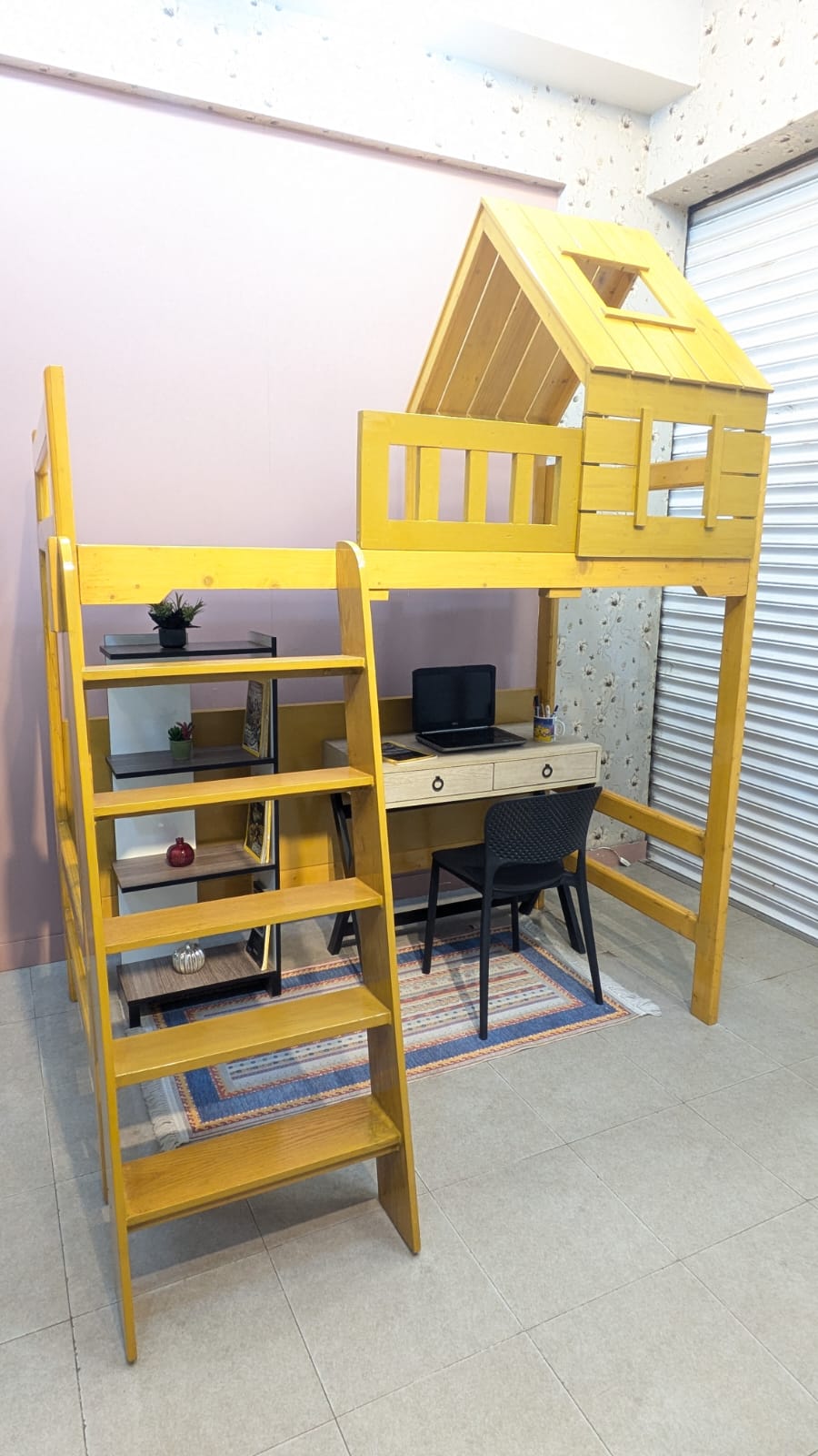 Pure Wooden Kids loft Study Table And Other Items