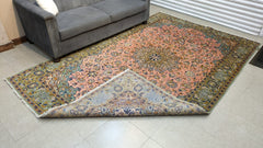 Vintage Kashan Hand Knotted Carpet
