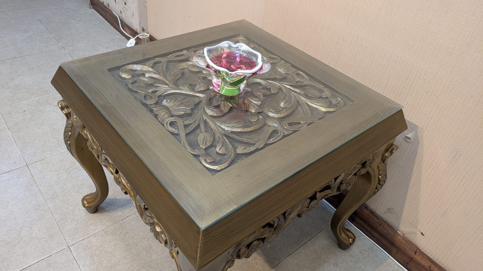 Center Table with 2 Side Tables Set