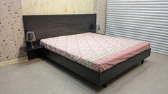 Habitt king Size Bed With Attached Side Table
