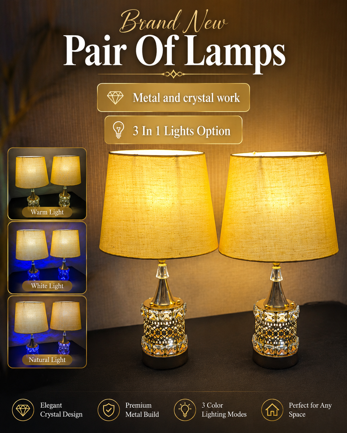 Brand New Pair Of Lamps