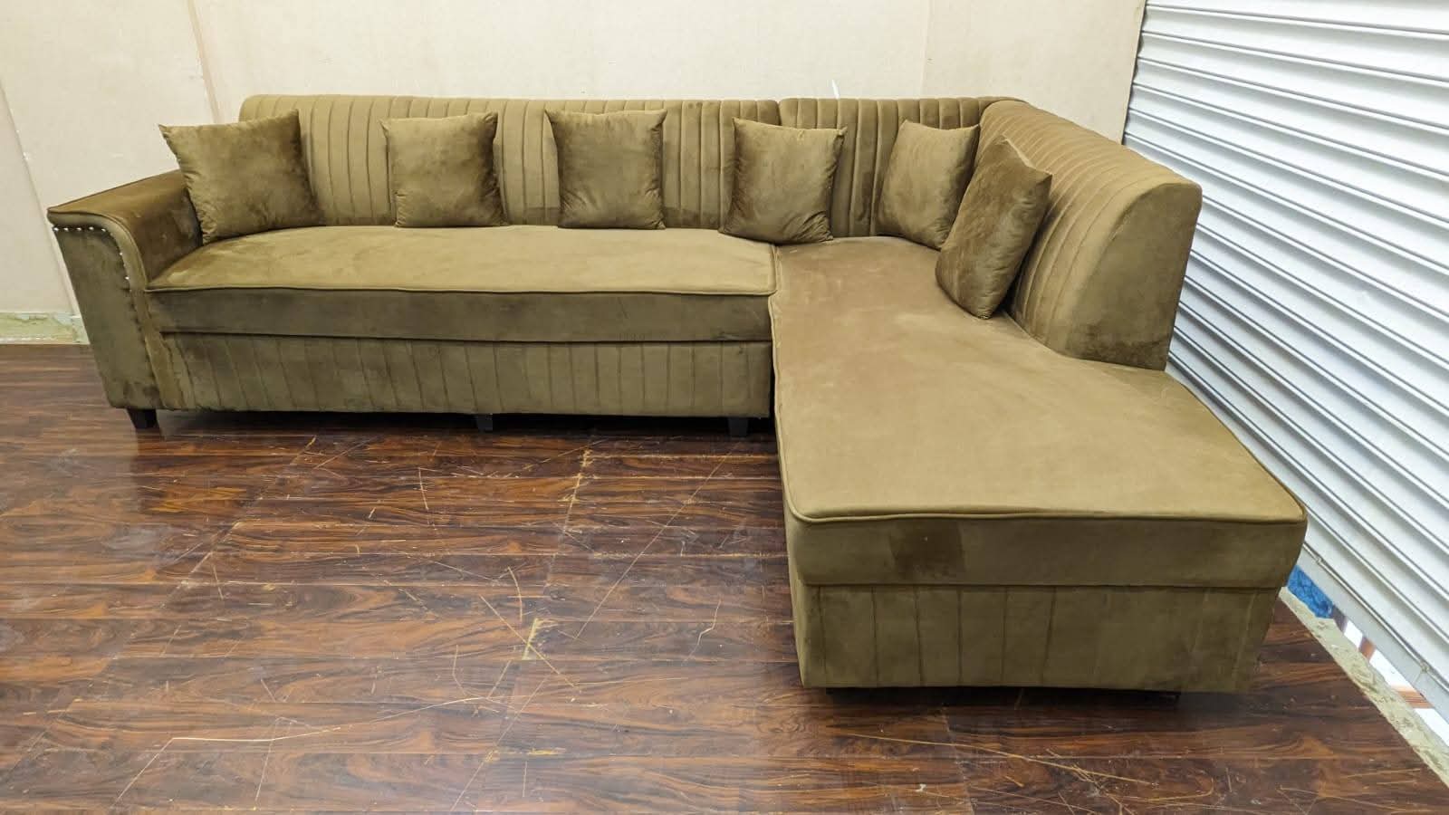 DivineCrafts Brand New 6 Seater L Shape Sofa Set