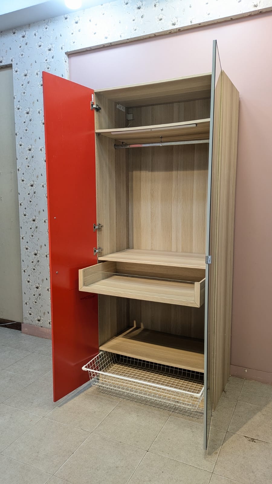 IMPORTED IKEA 2-DOOR WARDROBE WITH FULL-LENGTH MIRROR!