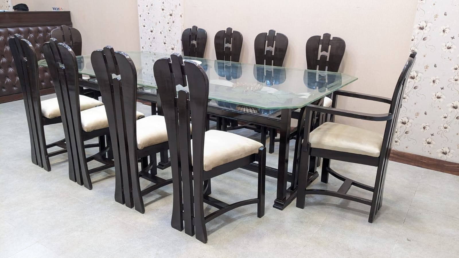 Sheesham Wood 10 Seater Dining Table