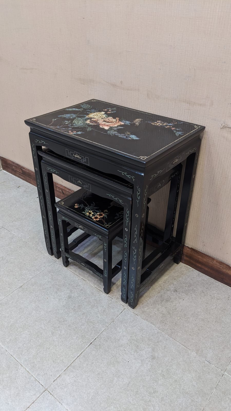Imported Antique Chinese Nesting Tables Set
