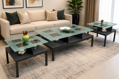 Center Table with 2 Side Tables