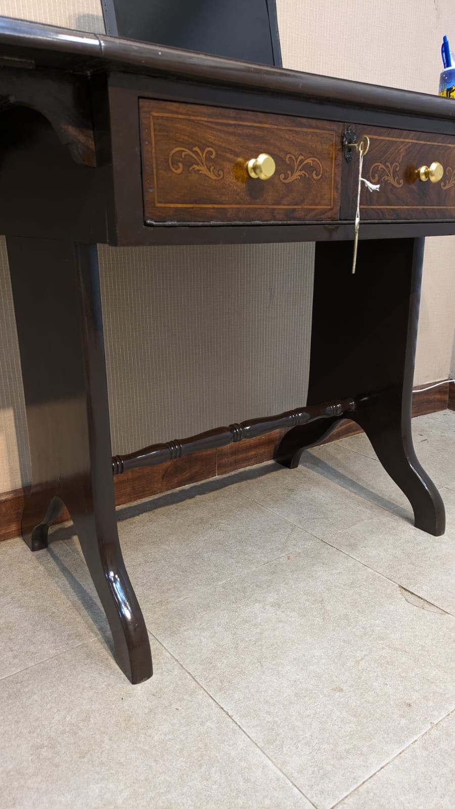 Vintage Drop Leaf Style Study Table
