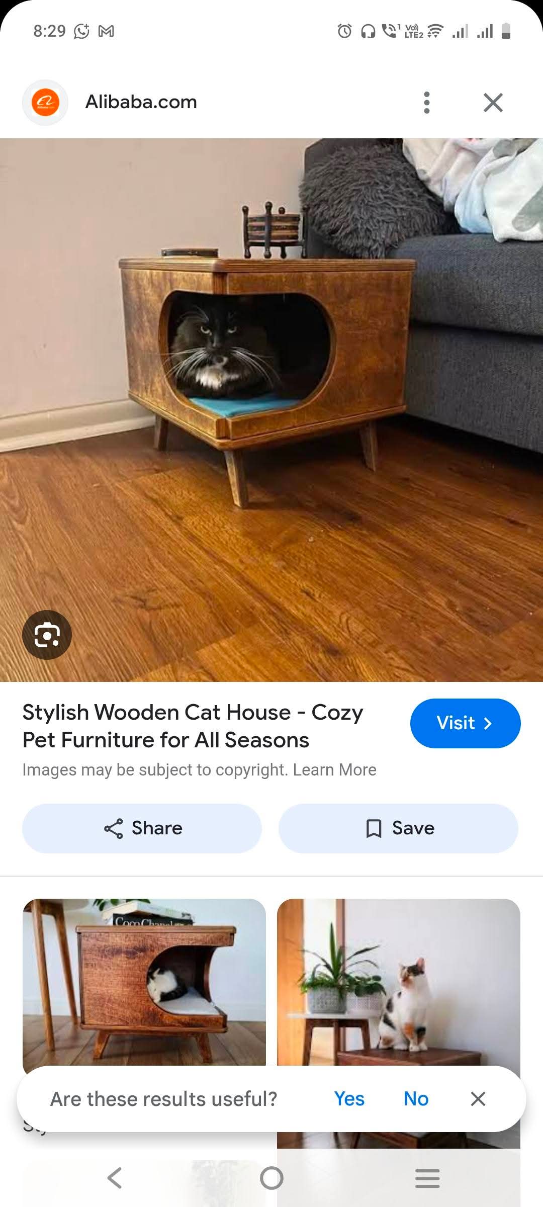 Modern Side Table With Built in Cat House