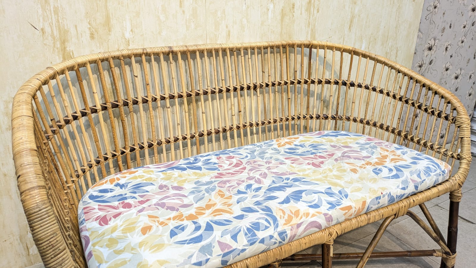 Cane Rattan 4 Seater Sofa Set
