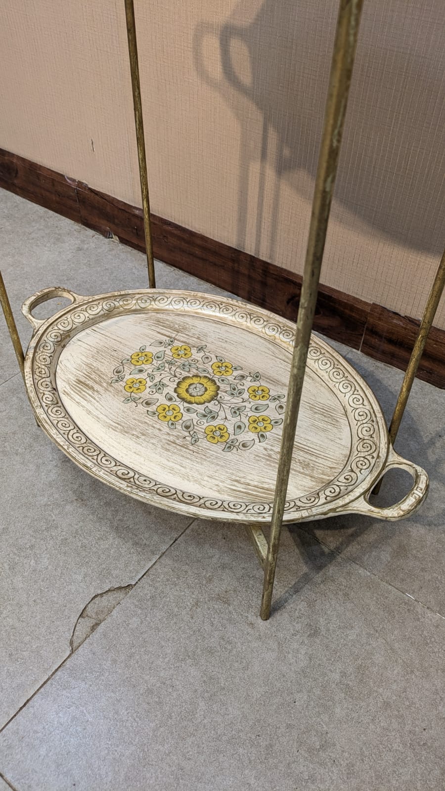 Kalamkaar Furniture Hand Painted Trolley