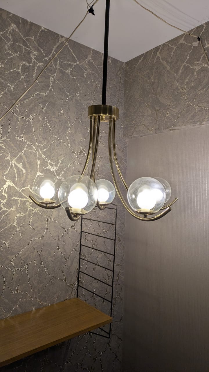 Chandelier with 2 Wall Side Light's