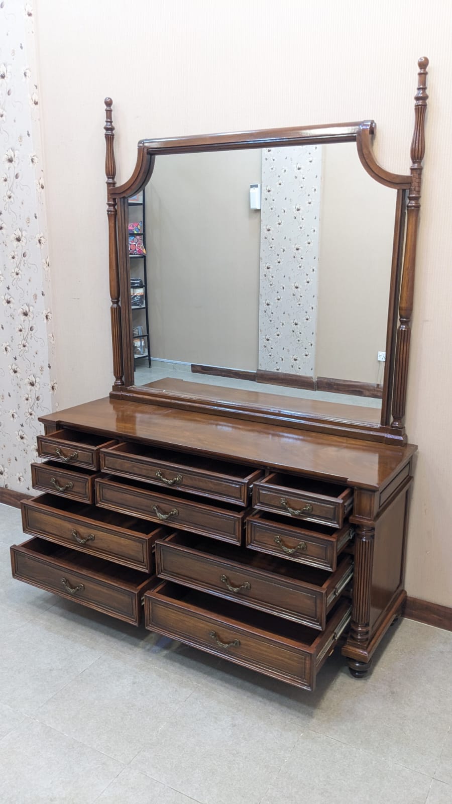 Sheesham Wood King Size Bed Set