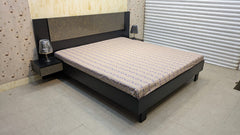 Habitt Novak King Size Bed With 2 Attached Side Table