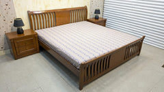 Elegant Diyar Wood King Size Bed Set ✨