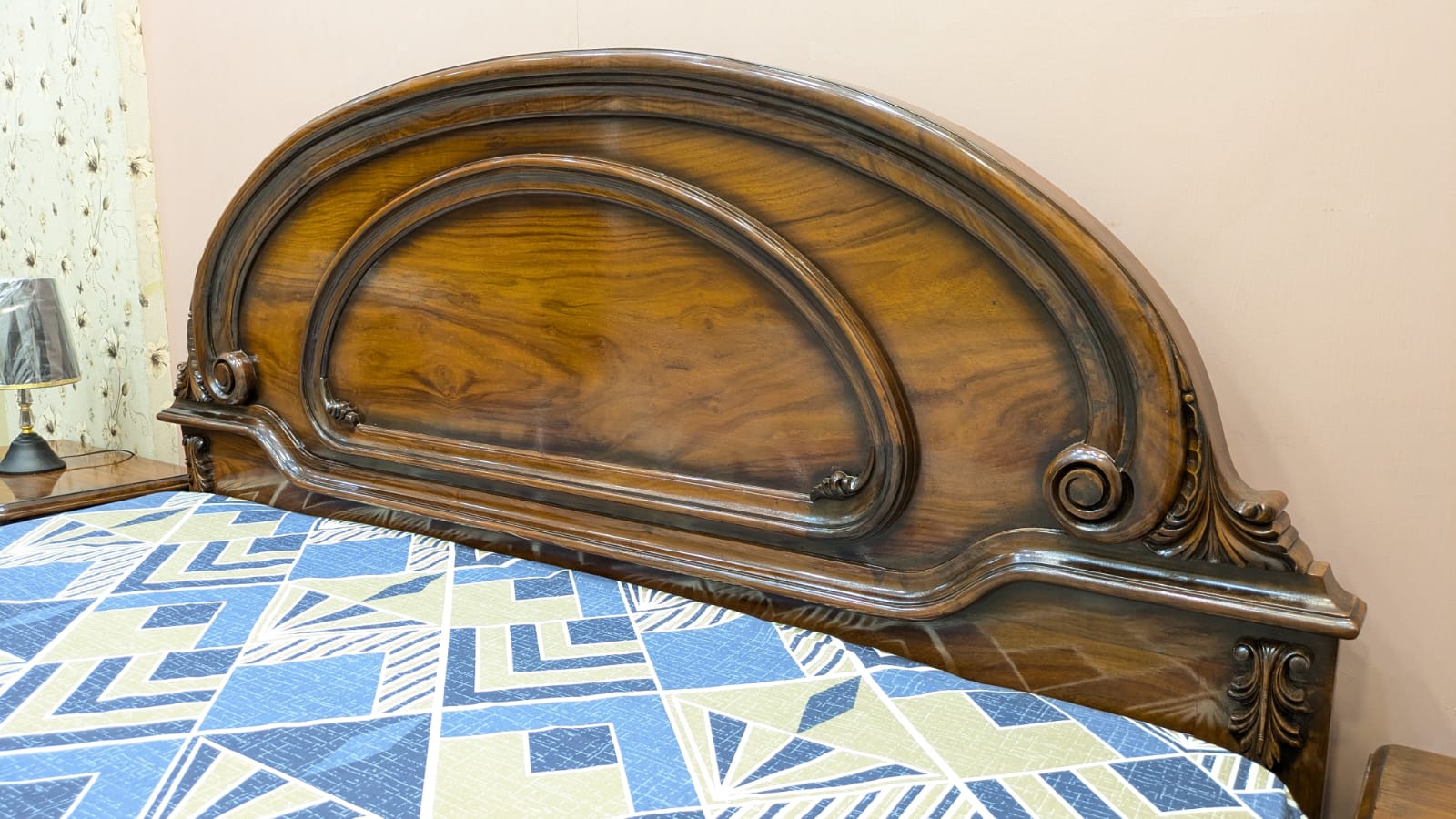 Sheesham Wood And Ply King Size Bed Set