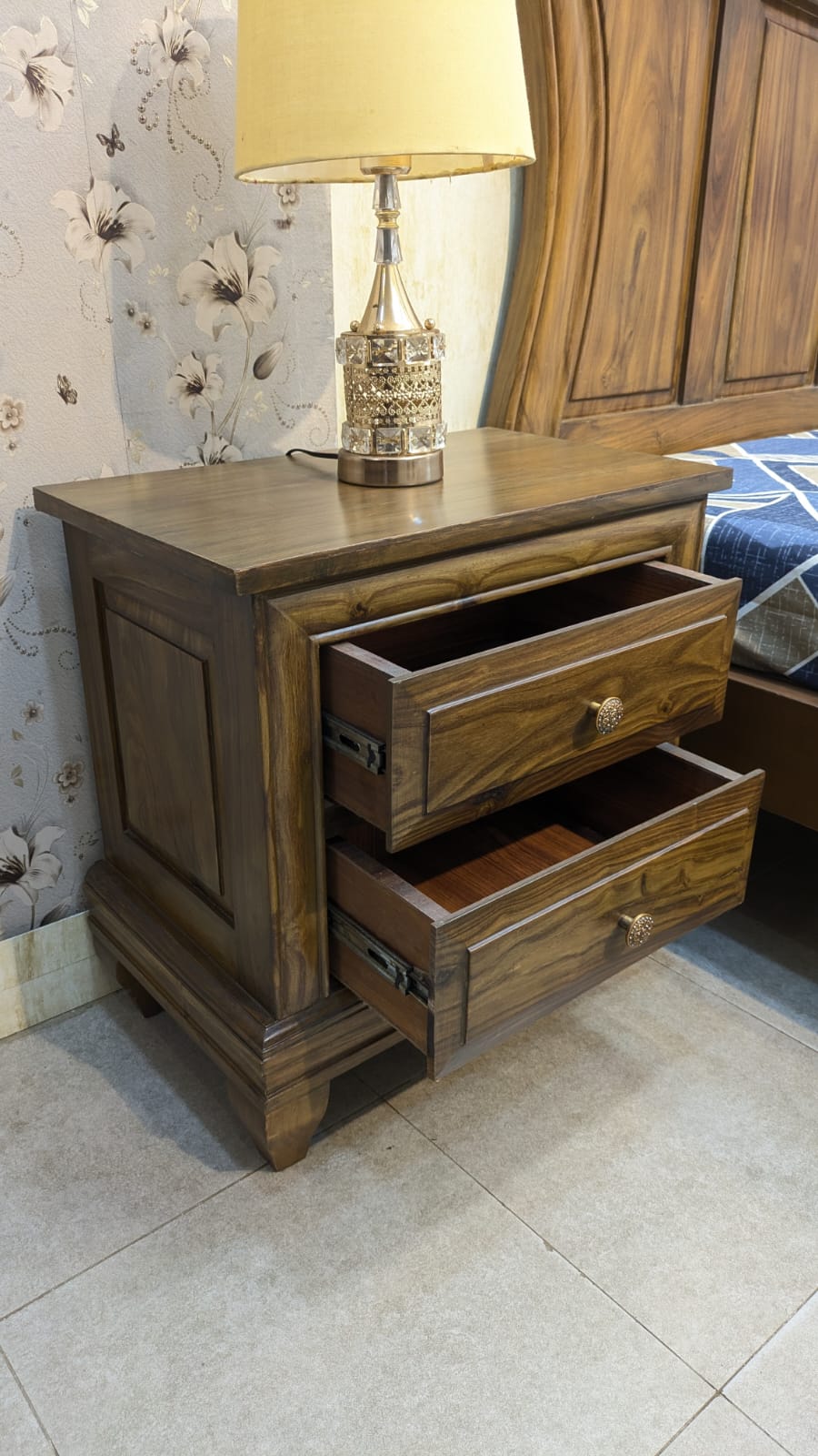 SHEESHAM WOOD KING SIZE BEDROOM SET