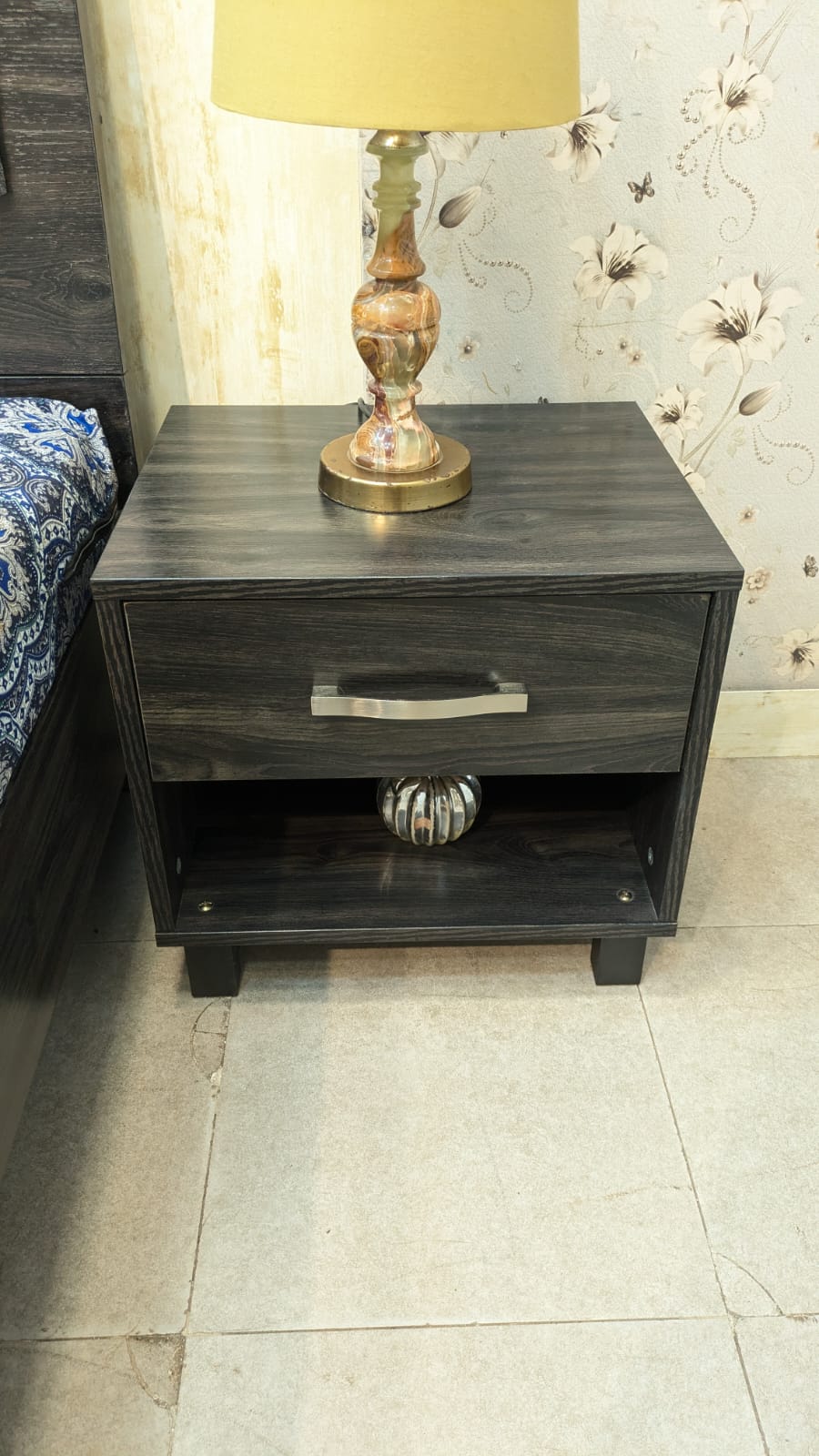 Habitt Carter King Size Bed With 2 Side Tables and Dressing Table