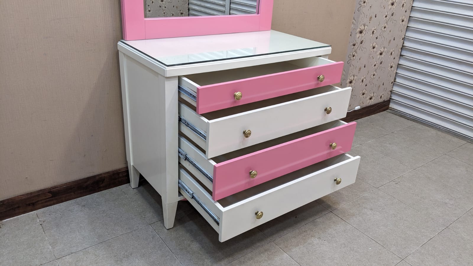 Princess Theme Queen Size Bed Set with Mattress