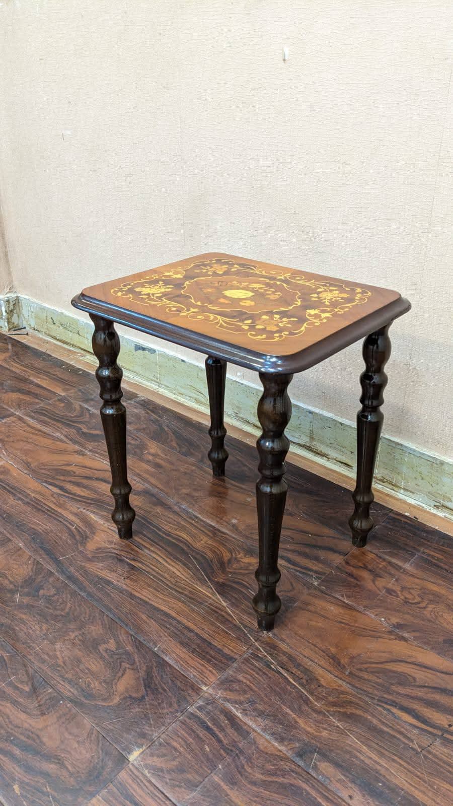 🔥Antique Imported Italian🔥 Nesting Wooden Modern Marquetry Classic Table