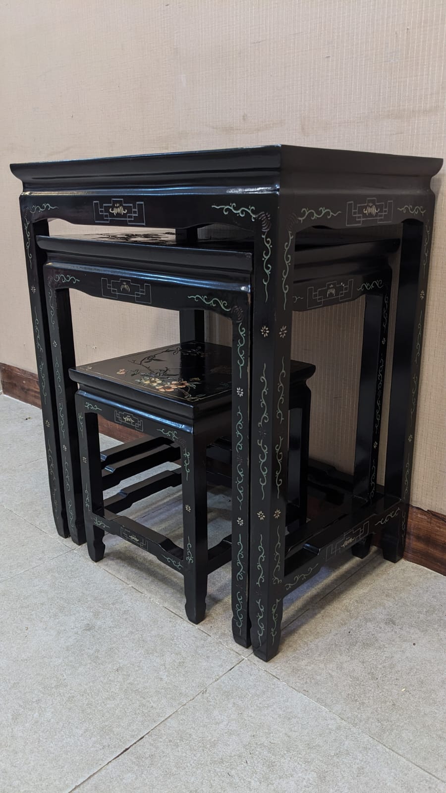 Imported Antique Chinese Nesting Tables Set