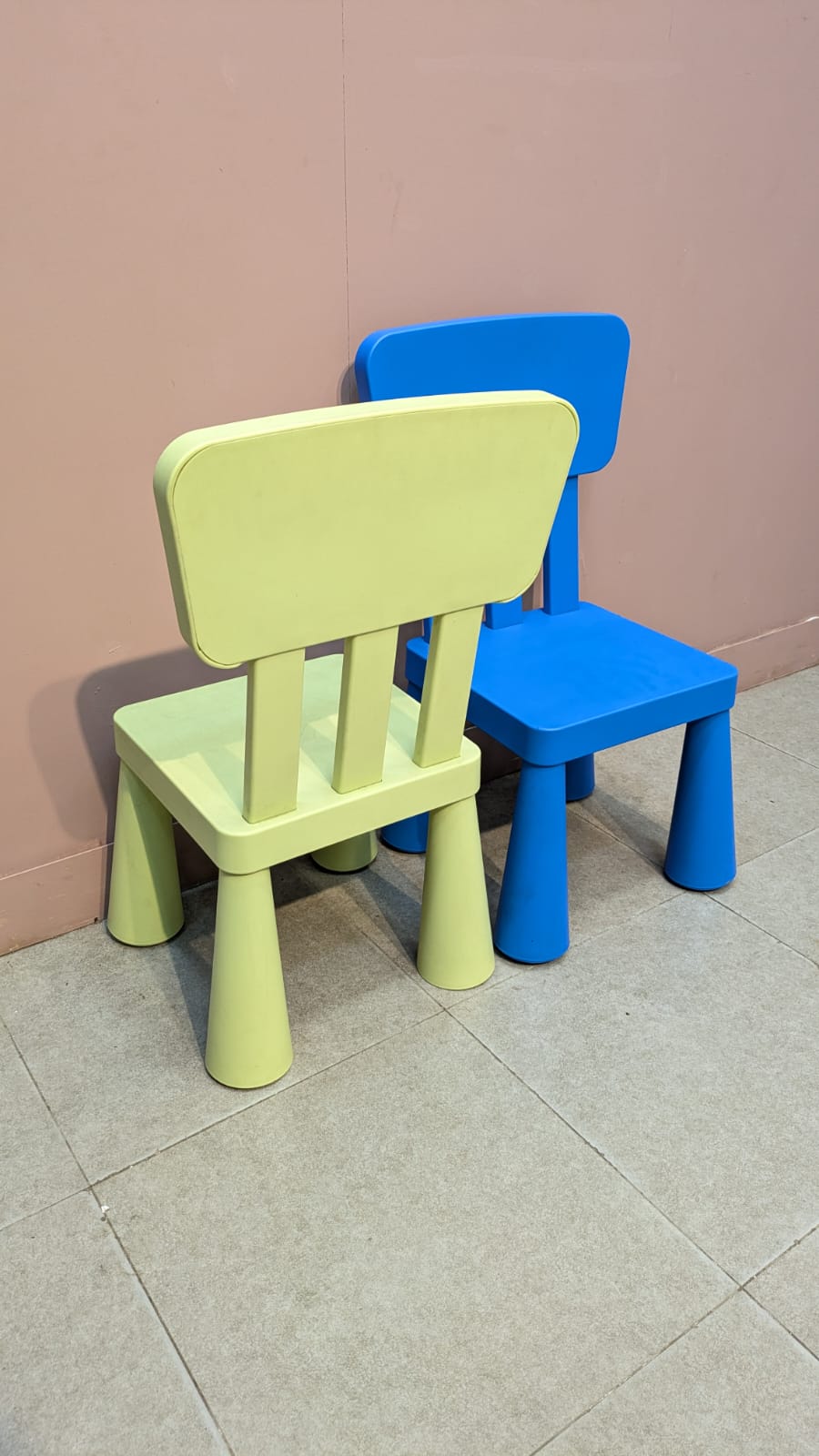 IMPORTED IKEA MAMMUT KIDS TABLE & CHAIRS SET