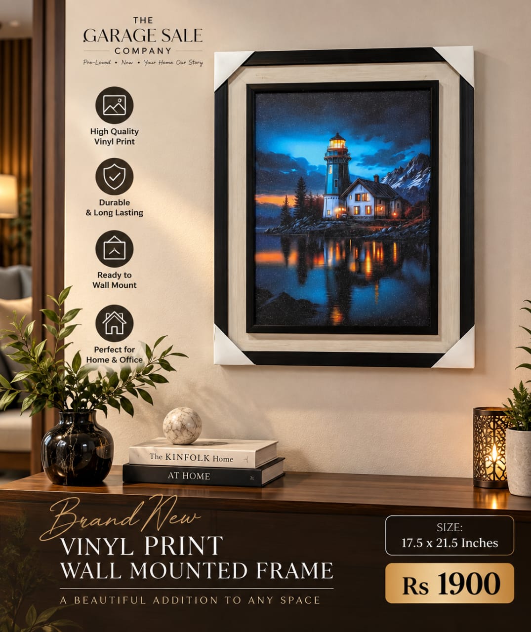 Wall Mounted Vinyl Frame