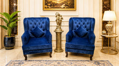 Pair of Chesterfield High-Back Chairs ✨