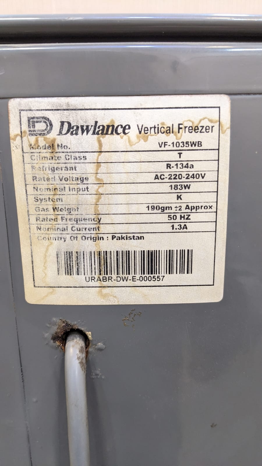 ✨ Dawlance ✨ Vertical Freezer