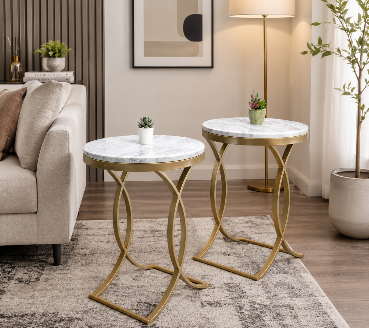 Pair Of Corner Tables