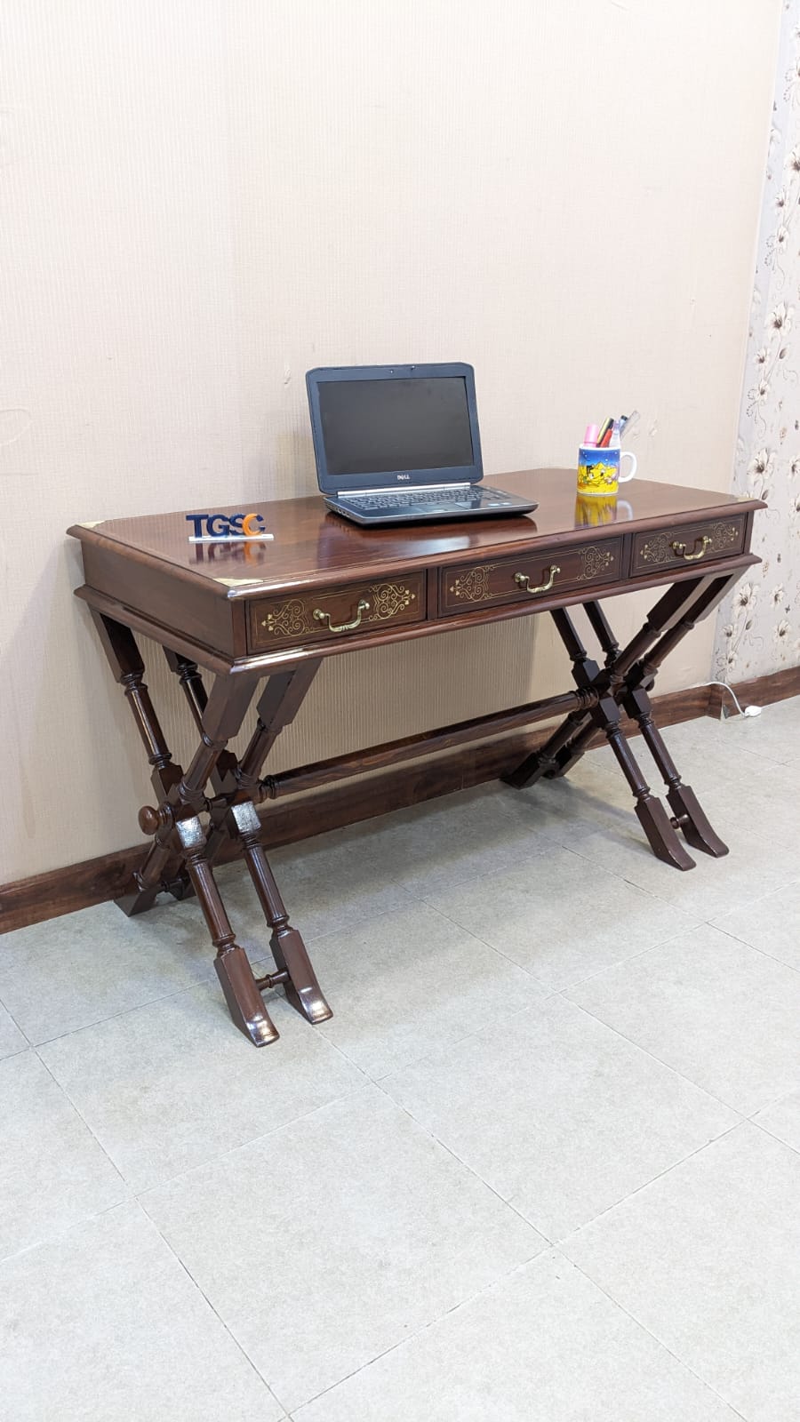Antique 100% Solid Sheesham Wood Writing Desk