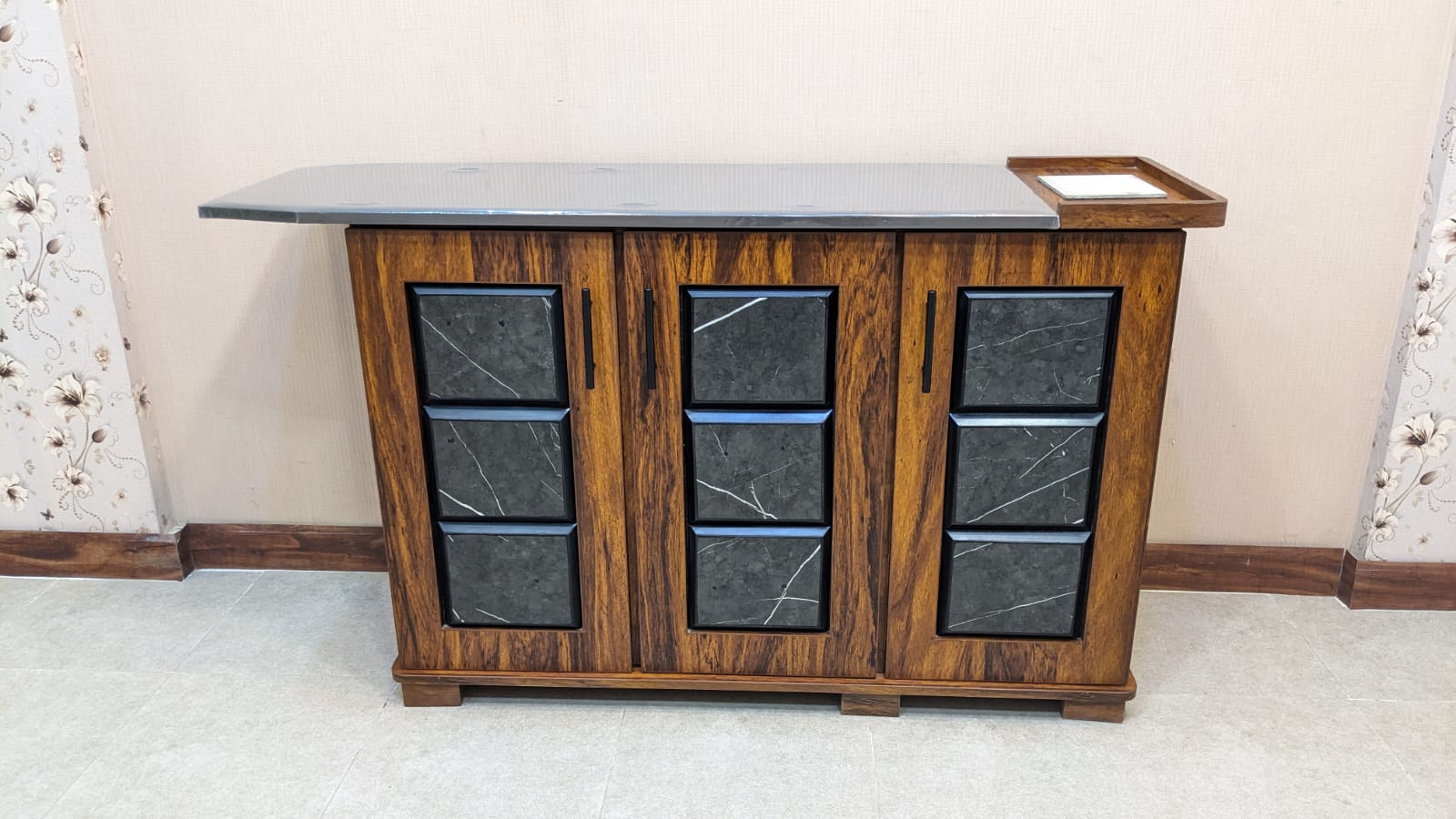 New 3 Door Iron Table