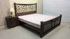 Sheesham Wood King Size Bed With 1 Side Table
