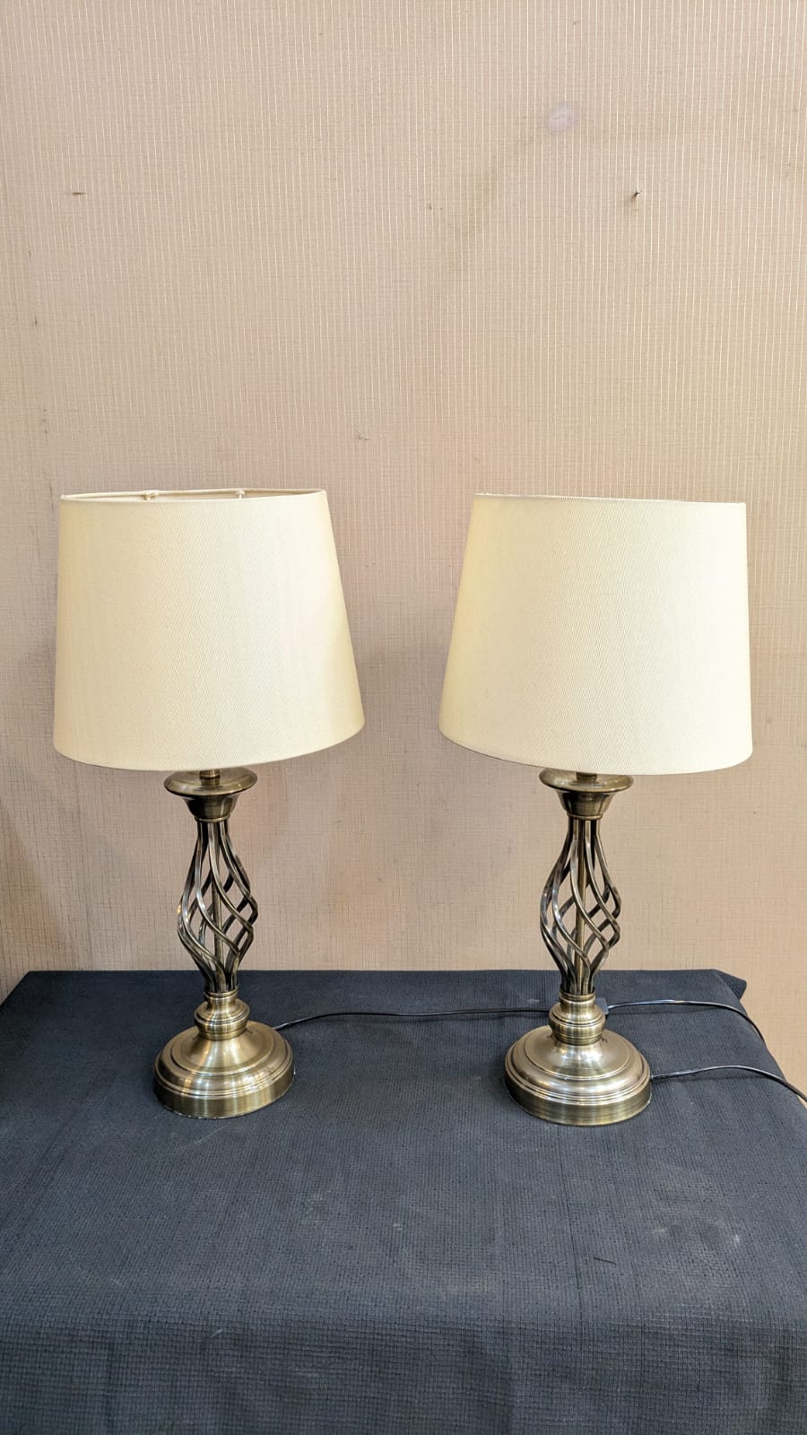 Imported Pair Of Table Lamps