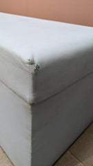 Leatherette Storage Sattee