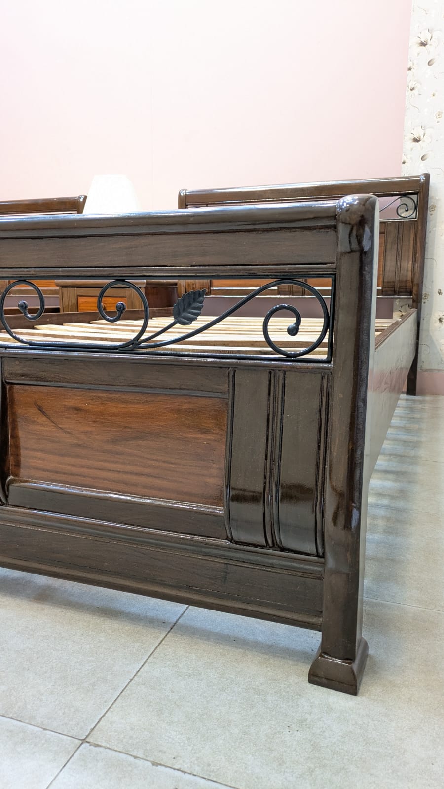 Solid Sheesham Wood pair Of Single Bed